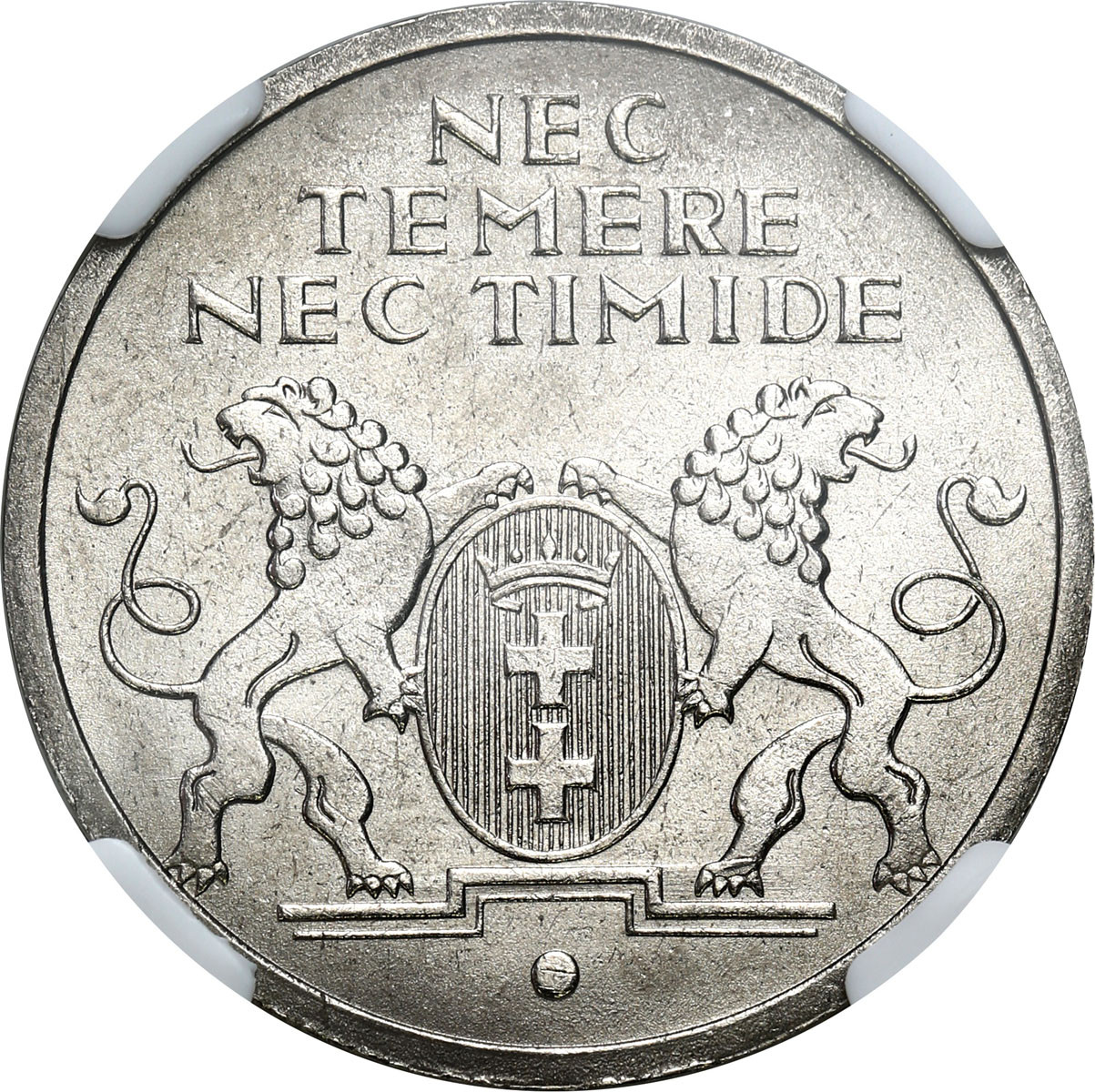Wolne Miasto Gdańsk. 5 guldenów 1935 Koga NGC MS65 (2 MAX) - WYŚMIENITE